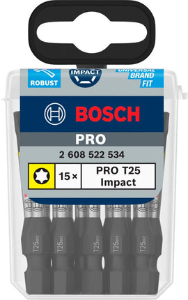 Bosch 15 PRO BITS IMPACT T25 55MM