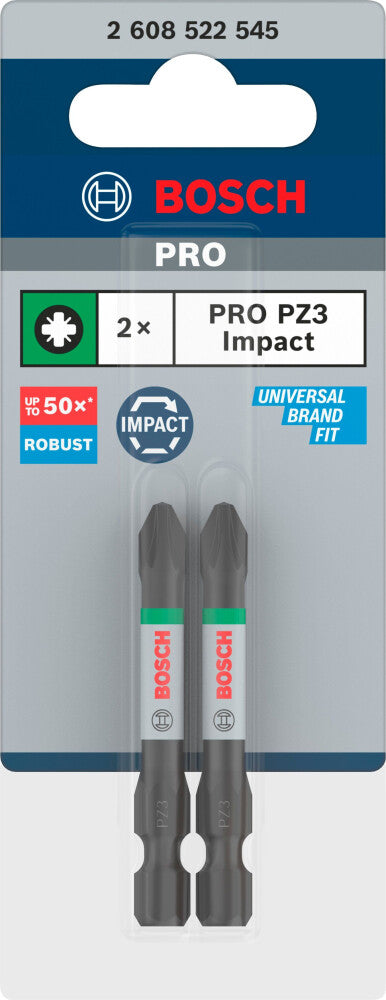 Bosch 2 PRO BITS IMPACT PZ3 55MM