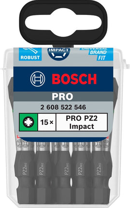 Bosch 15 PRO BITS IMPACT PZ2 55MM