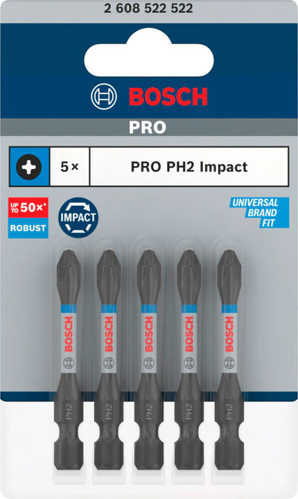 Bosch 5 PRO BITS IMPACT PH2 55MM