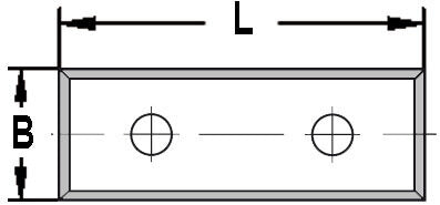 JSO-TR HW Keermes 30x12x1,5mm 4-Zijdig (10st) - 72020-6-03000