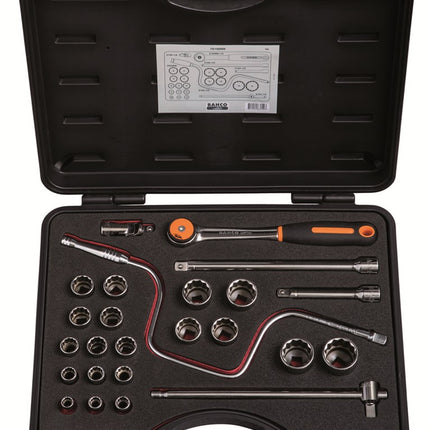 Afbeelding BAHCO dopsleutelset 1/2" 7819DRN