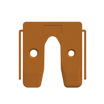 GB UITVULPLAATJE ORANJE MET STELPOOTJE 2 KS 50X50