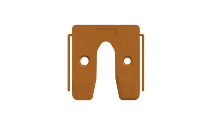 GB UITVULPLAATJE ORANJE MET STELPOOTJE 2 KS 50X50