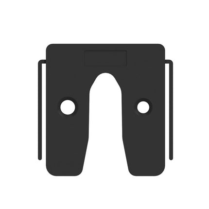 GB UITVULPLAATJE ZWART MET STELPOOTJES 3 KS 50X50