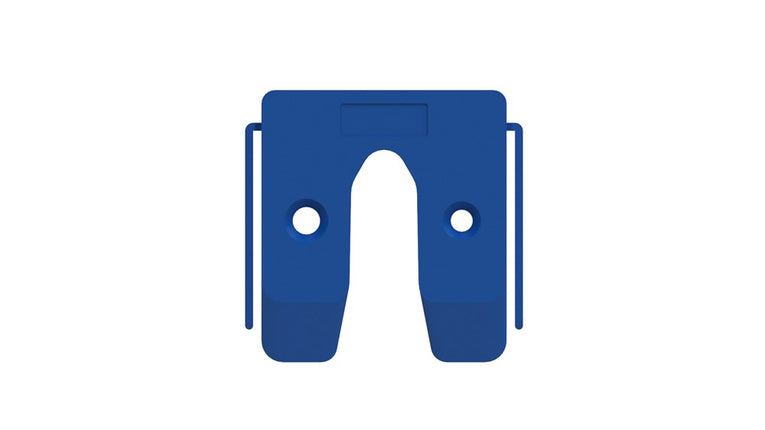 GB UITVULPLAATJE BLAUW MET STELPOOTJES 4 KS 50X50