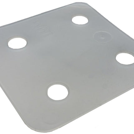 GB DRUKPLAAT ZONDER SLEUF  TRANSPARANT 1 KS 70X70