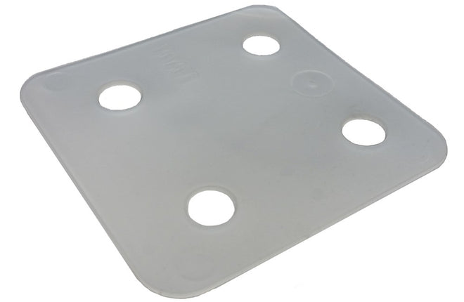 GB DRUKPLAAT ZONDER SLEUF  TRANSPARANT 1 KS 70X70