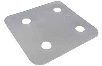 GB DRUKPLAAT ZONDER SLEUF  TRANSPARANT 1 KS 70X70