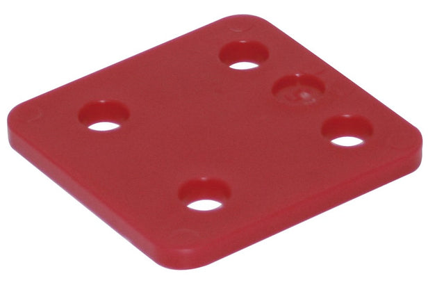 GB DRUKPLAAT ZONDER SLEUF ROOD 5 KS 70X70