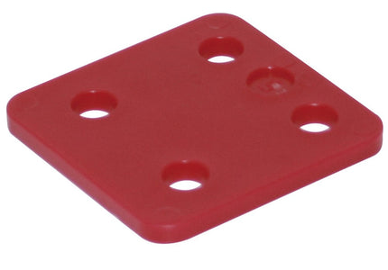 GB DRUKPLAAT ZONDER SLEUF ROOD 5 KS 70X70