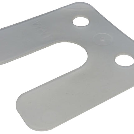 GB DRUKPLAAT MET SLEUF TRANSPARANT 1 KS 70 X70