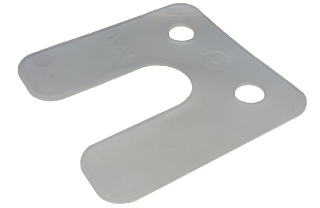 GB DRUKPLAAT MET SLEUF TRANSPARANT 1 KS 70 X70