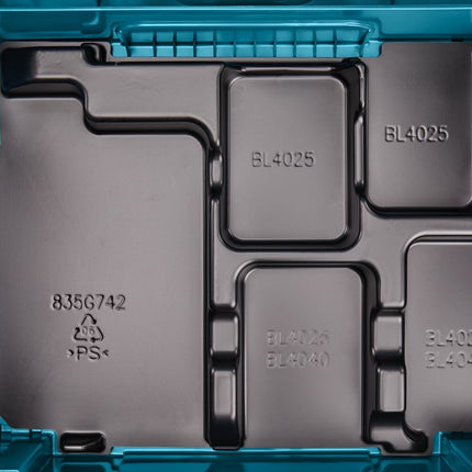 Afbeelding Makita kofferinzet 2x bl4040 835G74-2