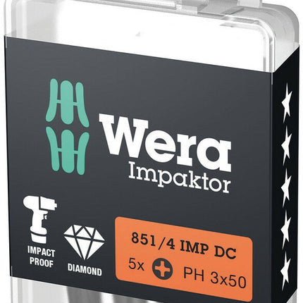 WERA BIT 851/4 IMP DC PH3X50 057657