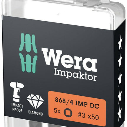 Afbeelding Wera bit robertson 868/4 IMP DC Impaktor