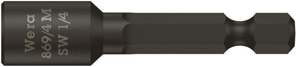 869/4 M Dopbit, Magnetisch, 1/4 duim x 50 mm