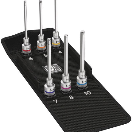 8740 C HF 2 Zyklop binnenzeskant Bit-doppen-set, met vasthoudfunctie, 6-delig