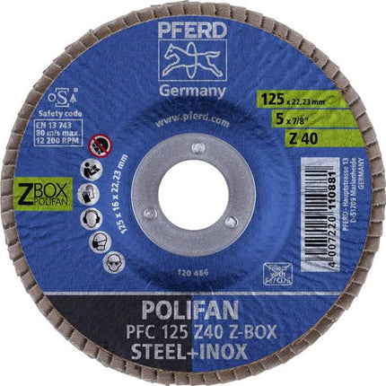 PFERD POLIFAN PFC 125 Z40 START STEELOX