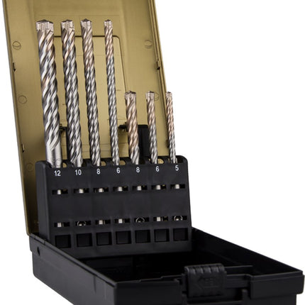 Hamerborenset SDS-plus, QUATTRO-X, in ABS-cassette