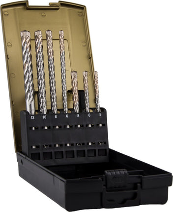 Hamerborenset SDS-plus, QUATTRO-X, in ABS-cassette