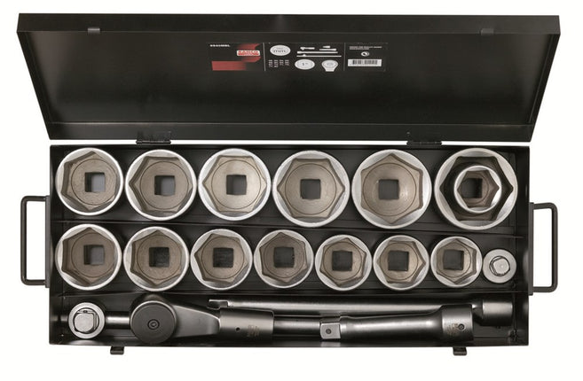 Afbeelding BAHCO dopsleutelset 1" metrisch 9540MBL