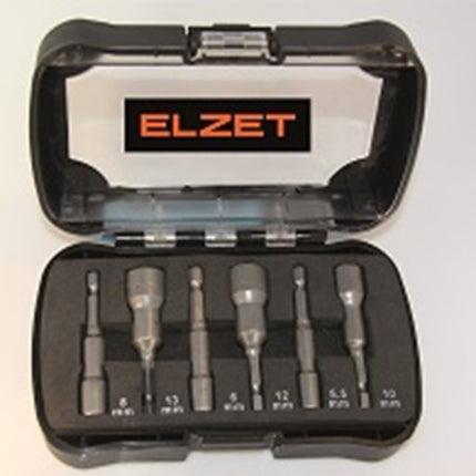 Afbeelding Elzet dopbitset 1/4'' 6-delig, magnetisch