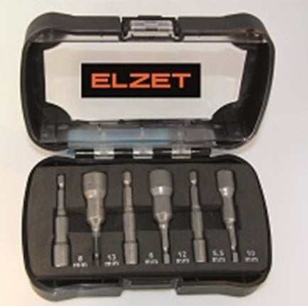 Afbeelding Elzet dopbitset 1/4'' 6-delig, magnetisch