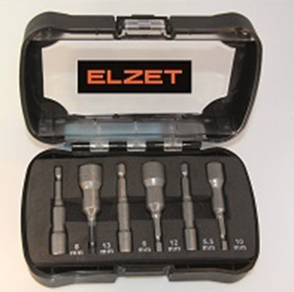 Afbeelding Elzet dopbitset 1/4'' 6-delig, magnetisch