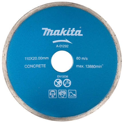 Afbeelding Makita diamantschijf 110x20x1.5mm uni A-01292