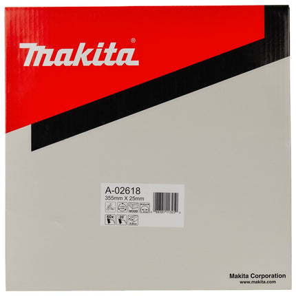 Afbeelding Makita zaagb hout 355x25,4mm 60t A-02618