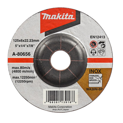 Afbeelding Makita afbraamschijf 125x6mm rvs A-80656