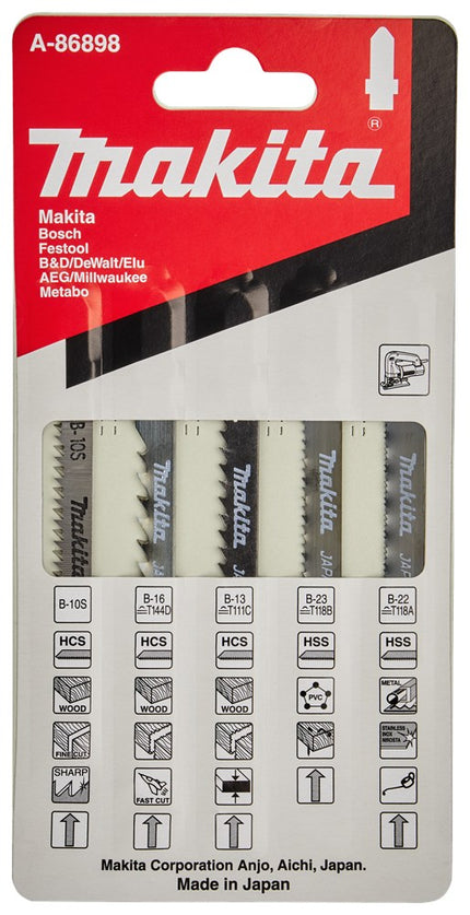 Afbeelding Makita decoupeerzaagblad assorti A-86898