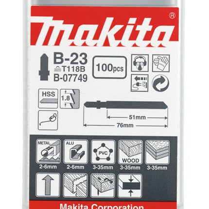 Afbeelding Makita decoupeerzgb uni 51mm t118b B-07749