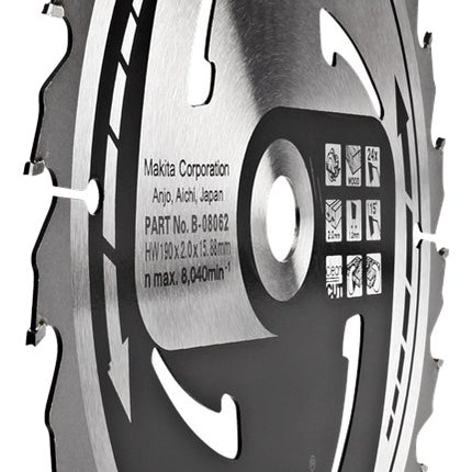 Afbeelding Makita zaagb mforce 190x16x2,0 24t15g B-08062