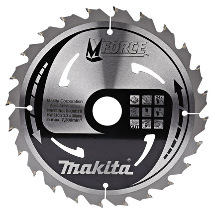 Afbeelding Makita zaagb mforce 210x30x2,3 24t15g B-08078