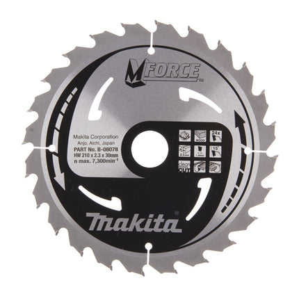 Afbeelding Makita zaagb mforce 210x30x2,3 24t15g B-08078
