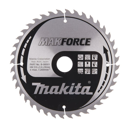 Afbeelding Makita zaagb hout 210x30x2,4 40t 20g B-08501