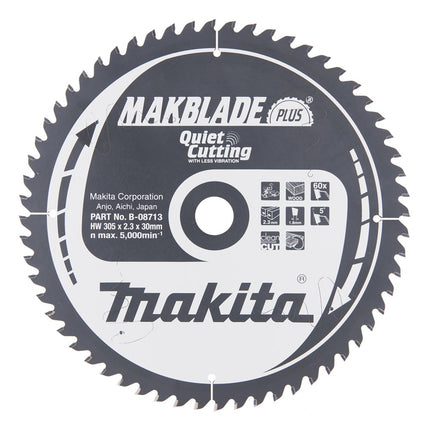 Afbeelding Makita zaagb hout 305x30x60t 5g B-08713