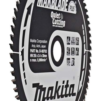 Afbeelding Makita zaagb q c 255x30x2,4 72t 5g B-08763