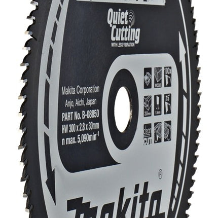Afbeelding Makita zaagb hout 300x30x2.8 100t 15g B-08850