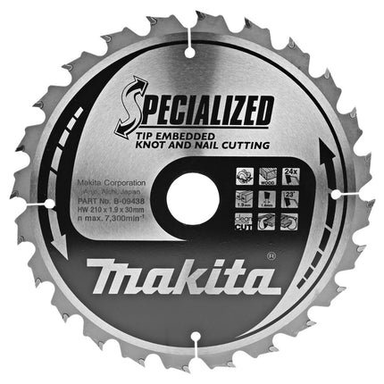 Afbeelding Makita zaagb tipe 210x30x1,9 24t 23g B-09438