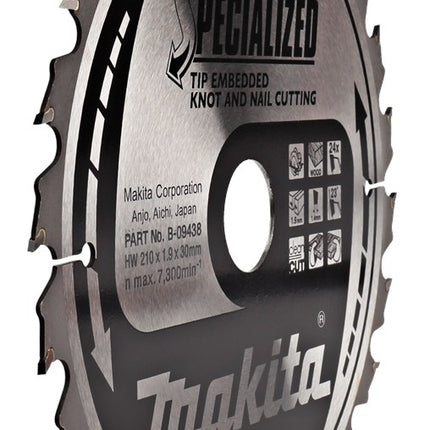 Afbeelding Makita zaagb tipe 210x30x1,9 24t 23g B-09438