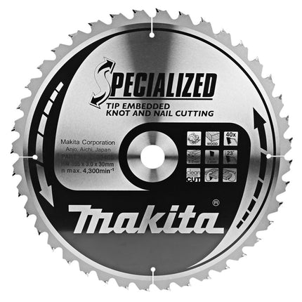 Afbeelding Makita zaagb tipe 355x30x3,0 40t 23g B-09466