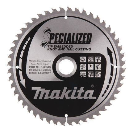 Afbeelding Makita zaagb tipe 235x30x2,3 48t 18g B-09519