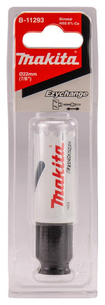 Afbeelding Makita gatzaag 22mm bi-metaal blauw B-11293