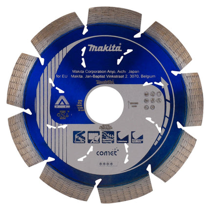 Afbeelding Makita diamantschijf 115x22,2mm blauw B-12762