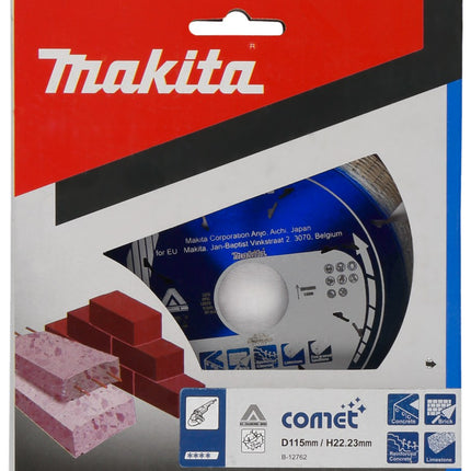 Afbeelding Makita diamantschijf 115x22,2mm blauw B-12762