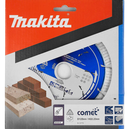 Afbeelding Makita diamantschijf 125x22,2mm blauw B-12778