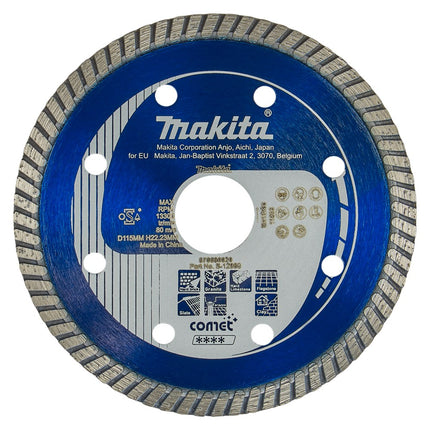 Afbeelding Makita diamantschijf 115x22,2mm blauw B-12980
